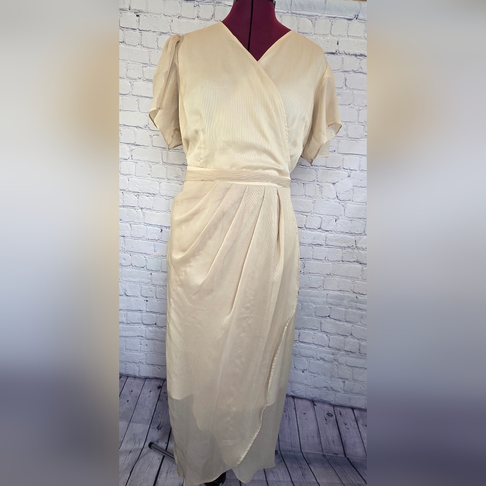 Ivy City Champagne Midi Dress